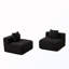 Canapé modulaire 2 places avec 2 coussins-133674981