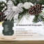 Guirlande de Noël de 6 pi à piles avec lumières, 8 modes et minuterie pour manteau de cheminée intérieur et décoration des Fêtes