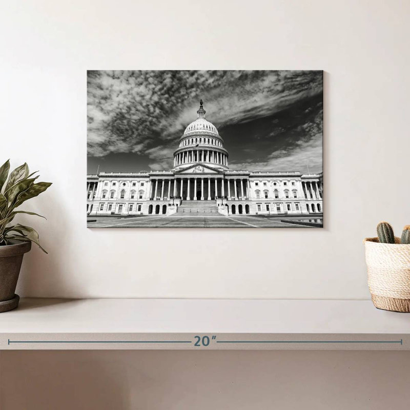 Capitole des États-Unis, H 8 po x l 12 po