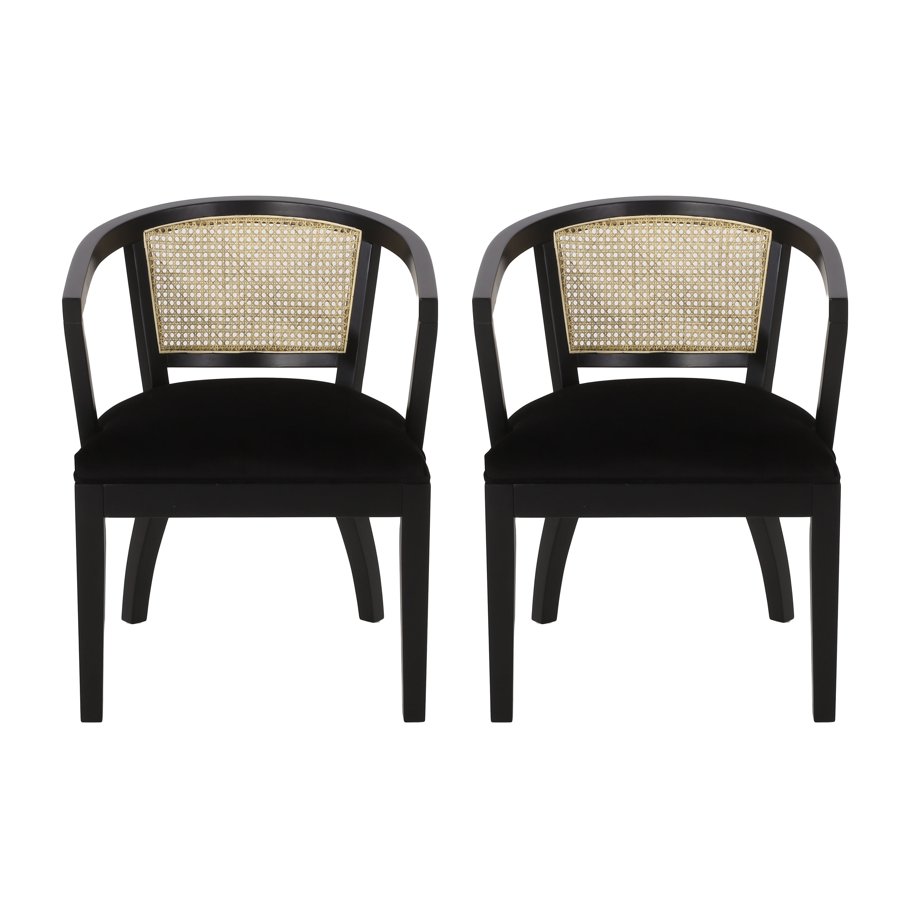 Beachcrest Home Rattan King Louis Back Side Chair & Reviews