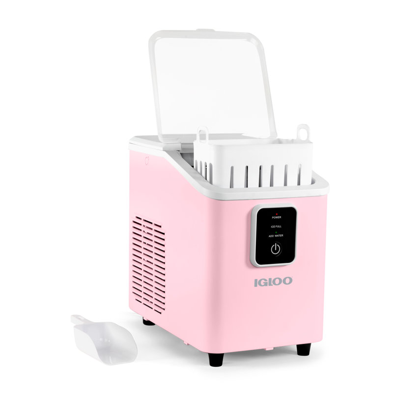 Igloo 26lb Self Cleaning Ice Maker Aqua, Pink