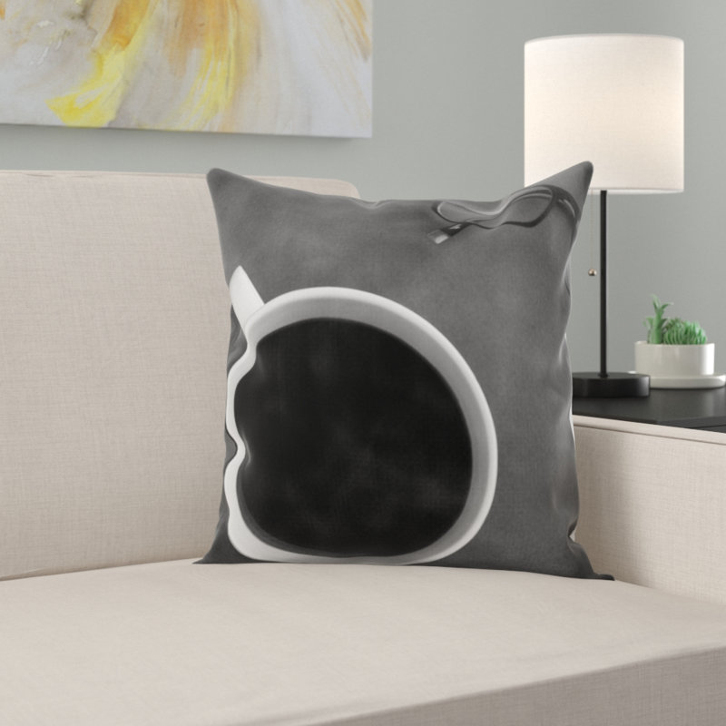 Coussin décoratif café