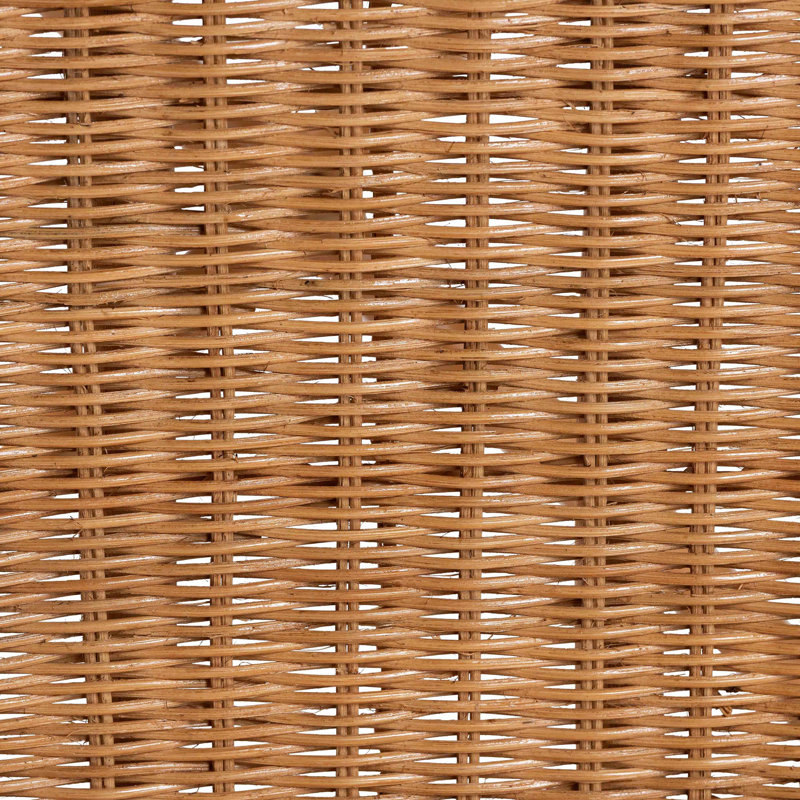 Bali & Pari Oxford Round Back Rattan Counter Stool - Handwoven Cane Counter Height Chair With Open Lattice Design, Natural Wicker Coastal Kitchen Island Seating