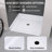 62"Wx38"D ADA Handicapped Acrylic Barrier Free Shower Base Rectangular Glossy White With Center Drain