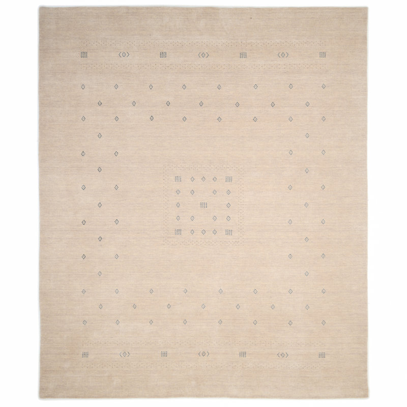 Simi Hand Knotted Cotton/Wool Southwestern Area Rug, Rectangle 3' x 5', Light Camel