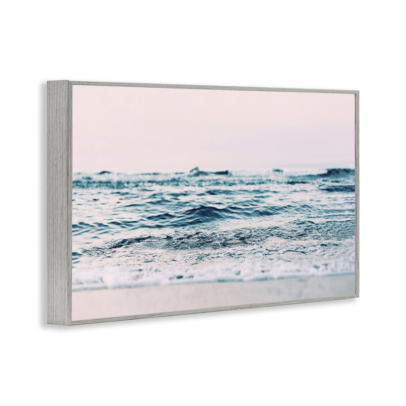 «Ocean Wave Blush», estampe numérique par Sissi et Seb, Estampe numérique Farmhouse, H 12 po x l 18 po