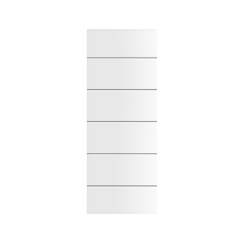 Porte de placard coulissante à panneaux, 30 po x 80 po
