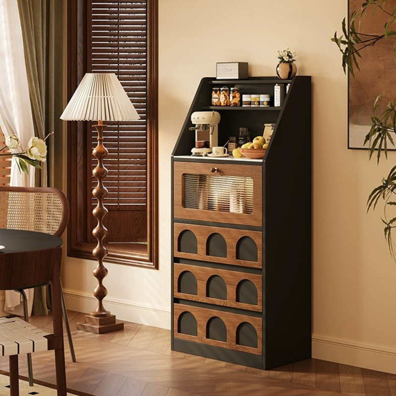 Buffet en bois manufacturé noyer noir