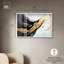 «Dynamic Fracture II», impression en noir et or par Art Remedy, cadre blanc, 45 x 30-277702635-277702634