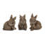 Mini Garden Bunny Rabbit Figurine (Set of 3)
