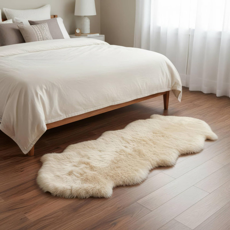 Fraley Sheepskin Indoor Rug, Novelty 2' x 6'