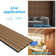 4Pcs 94.5'' x 7.9'' Acoustic Wood Wall Paneling,3D Decorative Soundproof Slat Panels (20.73 sq.ft./Case)