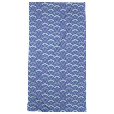Serviette de bain à chevrons alignés Stephenie