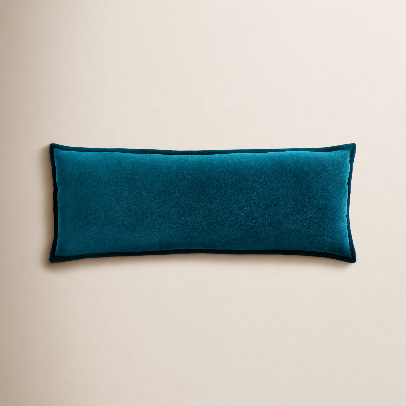 Norwin Cotton Throw Pillow, Polyester, 12"H x 30"W, Deep Teal