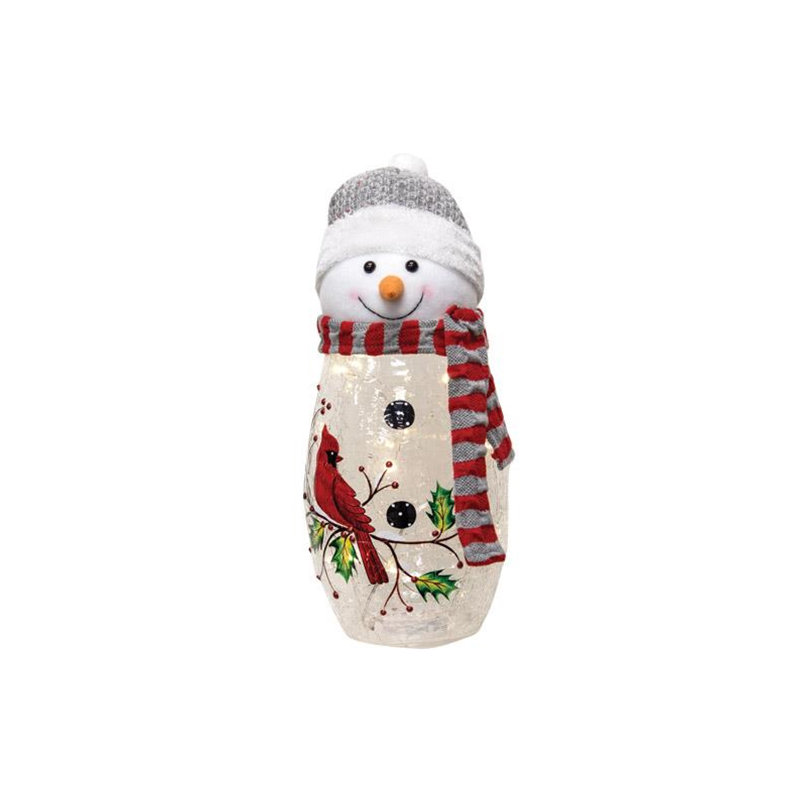 Bonhomme de neige en verre