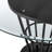 Jaresha Contemporary 48" Round Dining Table with Pedestal Metal Base and Glass Top-693570343