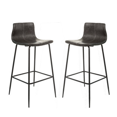 Encinas Upholstered Counter Stool with Metal Frame