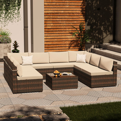 Rosaelena 8 - Person Patio Conversation Set