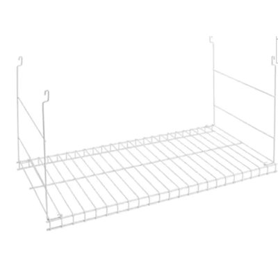 Rubbermaid 24" Universal Closet Steel Wire Added Storage Hanging Shelf, White