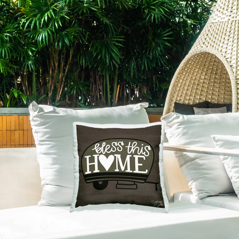 Coussin Bless This Home Camper