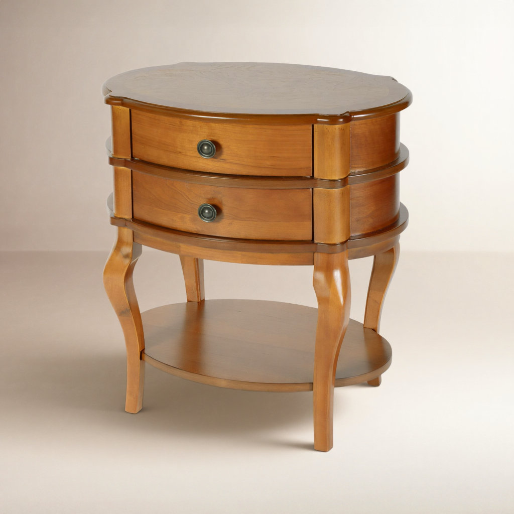 Tara 24" End Table, Light Brown