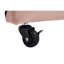 Lit de jour rembourré avec lit gigogne rose à motif de losanges polyvalent pour chambre à coucher et salon, stable et confortable