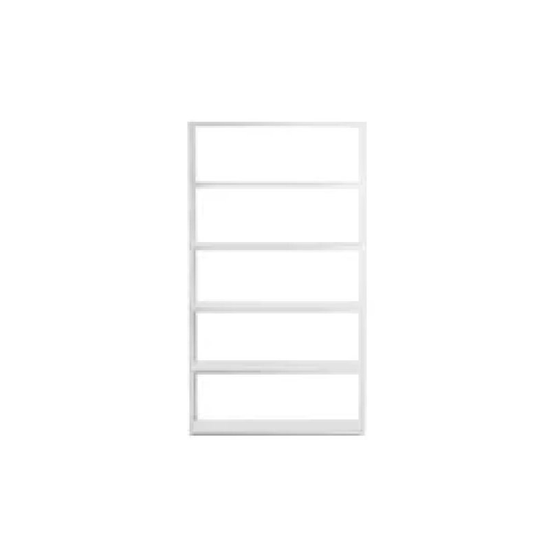 Hyller 180cm H Steel Geometric Bookcase, H180 x W100 x D35cm, White