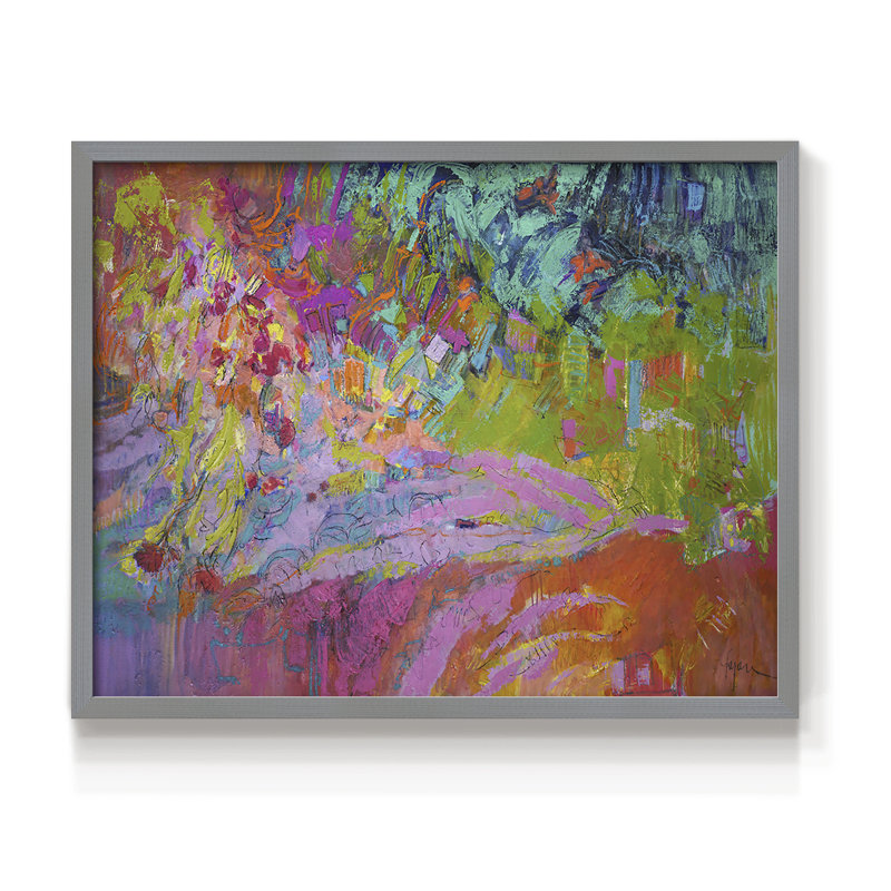 Passion Diva -Framed Print - Restickable, 8" H x 10" W, Gray