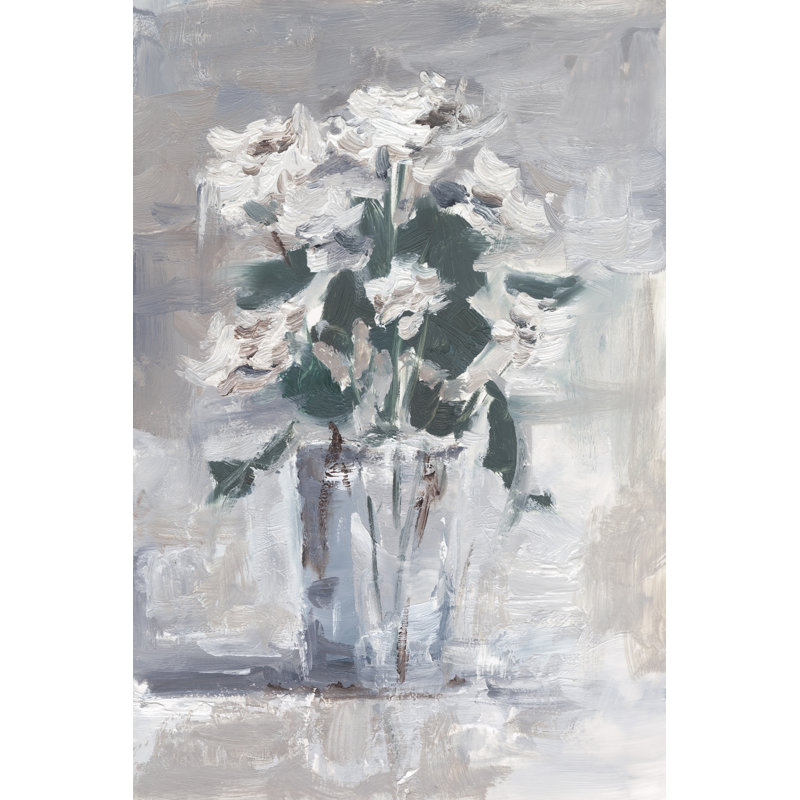«White Impasto Arrangement II» par Ethan Harper, H 18 po x l 12 po
