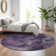 Premium Machine Washable Prisco Purple Rug