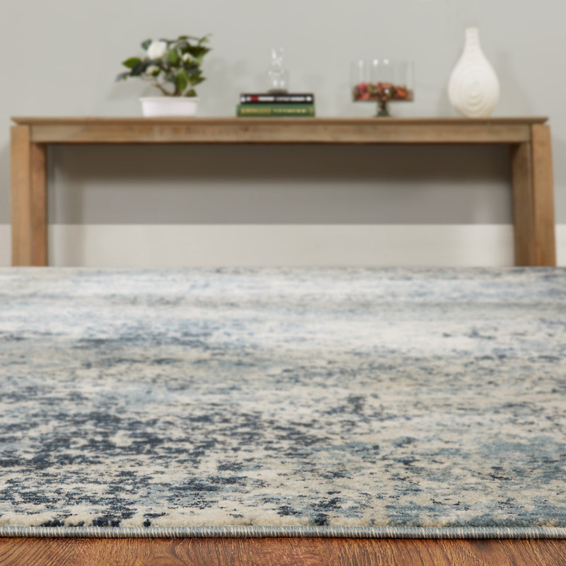 Mayer Area Rug in Ivory/Gray, Rectangle 7'9" x 9'9"