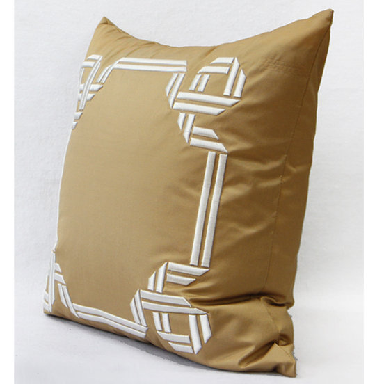Embroidered Throw Pillow