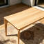Table de salle à manger en bois d'hévéa