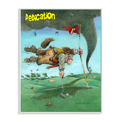 « dévouement amusant golf drawing sports design » par gary patterson-impression sur dessin