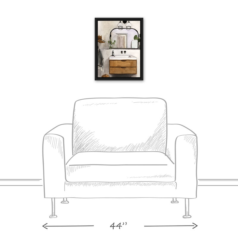 " Modern Bathroom ", 17.75" H x 13.75" W x 1.75" D