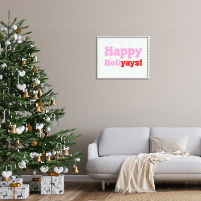 "Cadre simple à motif Happy Holiyays" par Lil 'Rue sur toile