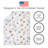 Ocean Seashells 4 Piece Crib Bedding Set