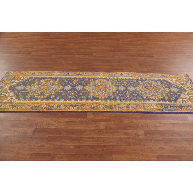 Tapis de couloir bleu 3x8