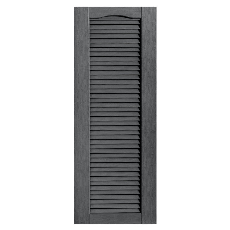 Cathedral Top Full-style Open Louvre Shutters Pair