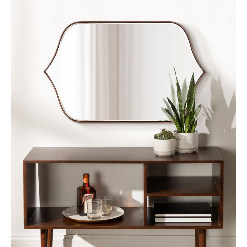 Miroir d'appoint mural Tyla, Bronze
