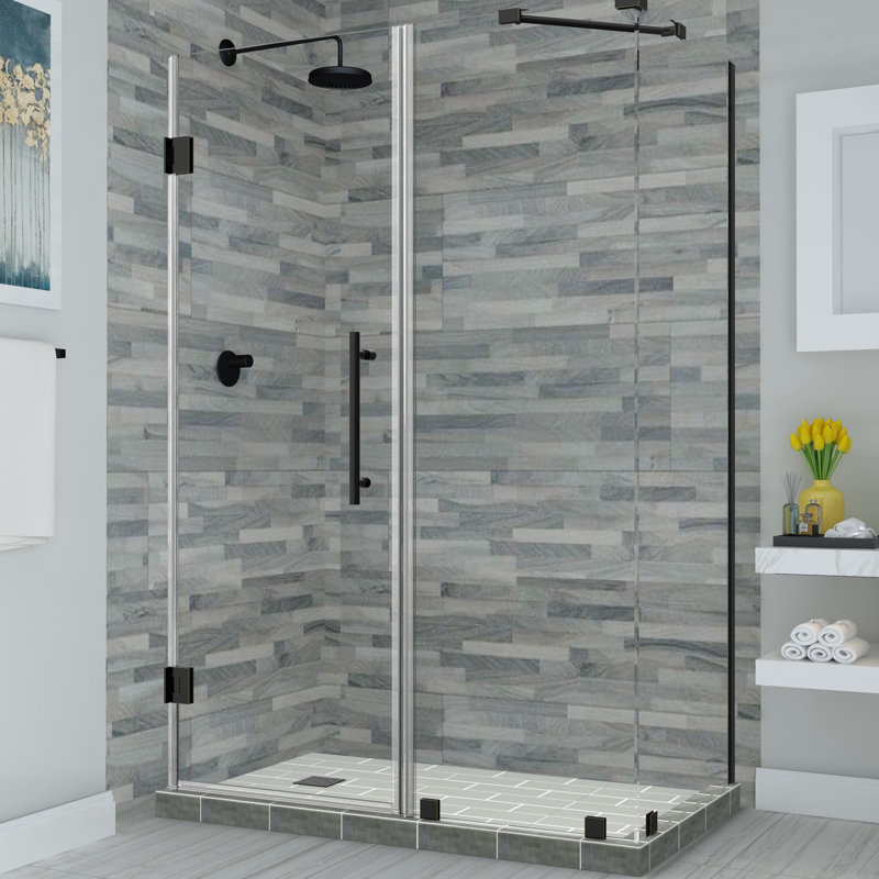 Cabine de douche rectangulaire à charnière 32 po x 72 po Bromley
