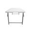 Table pliante à hauteur réglable en granit blanc Techni Home de 4 pi avec poignée facile à transporter