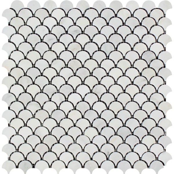 Marble Fish Scale Mosaic Wall & Floor Tile