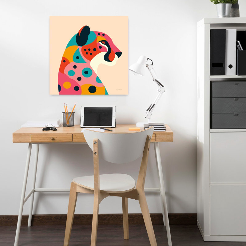 Safari Safari II, art animalier contemporain, H 18 po x l 18 po