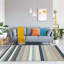 Tapis rayé noir / gris Olveston-2140682687