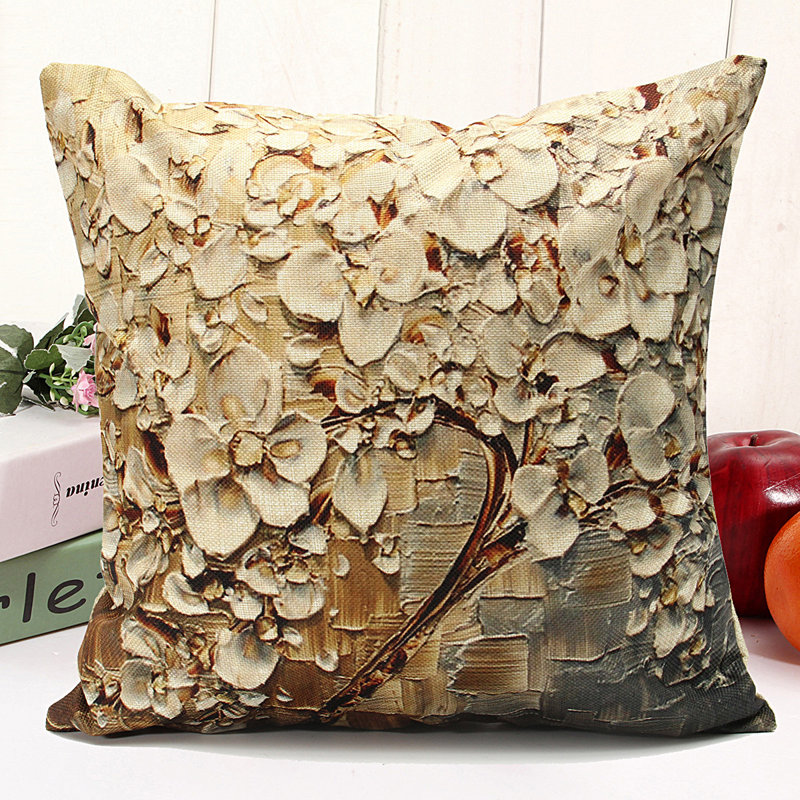 Housse de coussin carrée, Beige