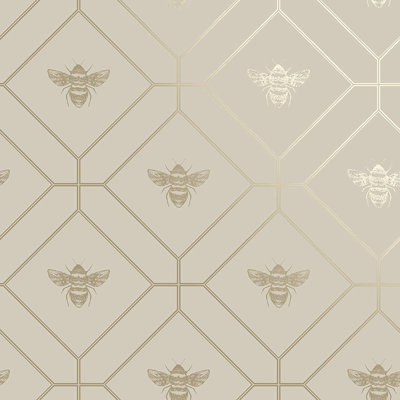 Caddo 53cm x 10.5cm Metallic Wallpaper Roll