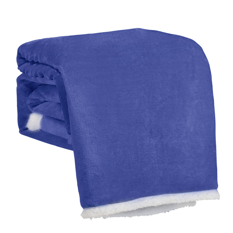 Jeté en cachemire, Bleu foncé