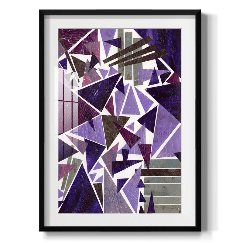 Mauve rêve II - impression encadrée, H 28,5 po x l 20,5 po, Noir