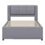 Lit plateforme double avec lit gigogne et lit gigogne double-101248108